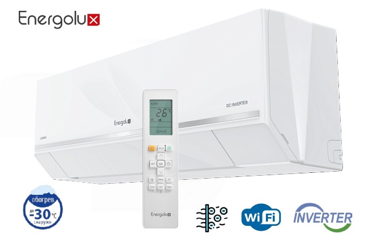 <span style="font-weight: bold;">ENERGOLUX</span> серия <span style="font-weight: bold;">LUGANO Pro Line HP Full DC Inverter Wi-Fi </span><br>
